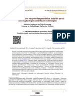 Exercício reflexivo na aprendizagem clínica de enfermagem