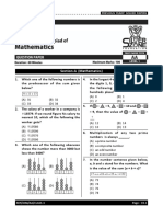 Section-A (Mathematics) : Previous Years' Solved Papers