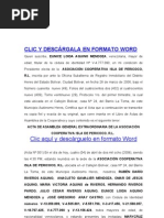 Modelo de Acta de Renuncia de Junta Directiva
