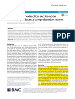 Techniques for extraction and isolation of natural products; a comprehensive review