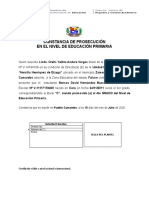 Constancia de Prosecución Entre Grados Del Nivel de Educación Primaria