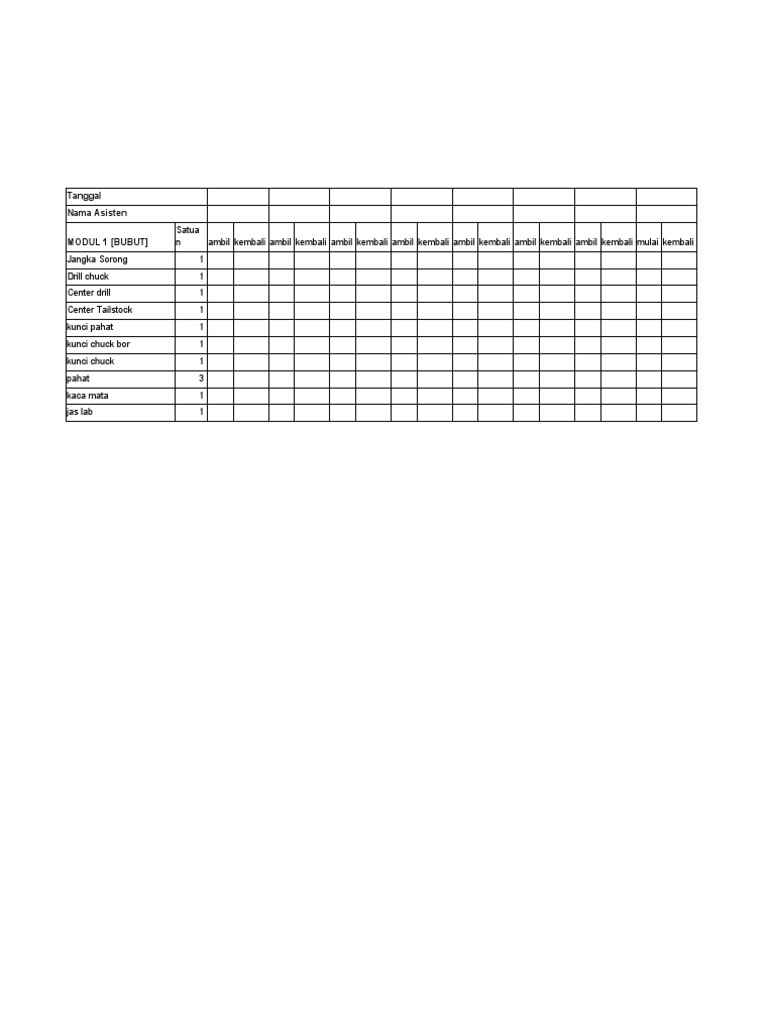 Check Sheet | PDF