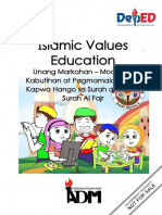 Islamic Values Education 4 - Q1 - Mod 4 - Kabutihan at-Pagmamalasakit-sa-Kapwa-Hango-sa-Surah-al-Layl-at-Surah-Al-Fajr - v1