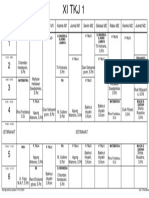 Jadwal Pelajaran Kelas Xi TKJ 1