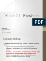 Mata Kuliah Analisa Dampak Lingkungan III - Ekosistem