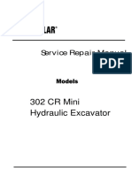 Caterpillar Cat 302 CR Mini Hydraulic Excavator (Prefix RHM) Service Repair Manual (RHM00001 and Up)