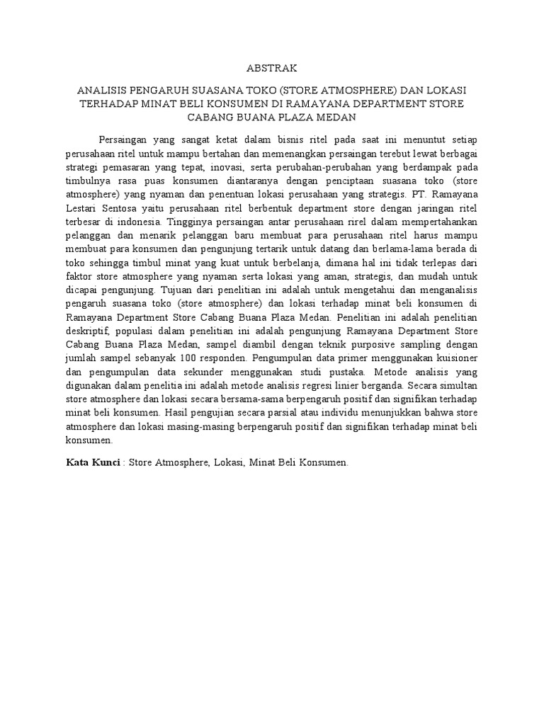 Abstrak Skripsi Uin SGD Manajemen | PDF