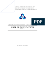 Csel Specification 1.1