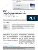 TH17 Responses in Cytokine Storm of COVID-19: An Emerging Target of JAK2 Inhibitor Fedratinib