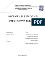 Informe I - Estado y Presupuesto Publico Equipo