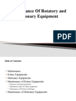 Lecture-04 Maintenance of Rotatory and Stationary Equipment