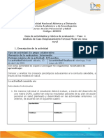 Guia de Actividades y Rúbrica de Evaluación - Unidad 3 - Paso 4 - Desplazamiento Forzoso Mujer en Zonal Rural