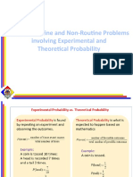 Experimental and Theoretical Probability