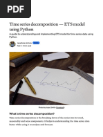 Time Series Decomposition - ETS Model Using Python