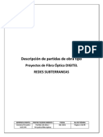 Partidas de Obras Fibra Óptica - Manual de Descripción V12