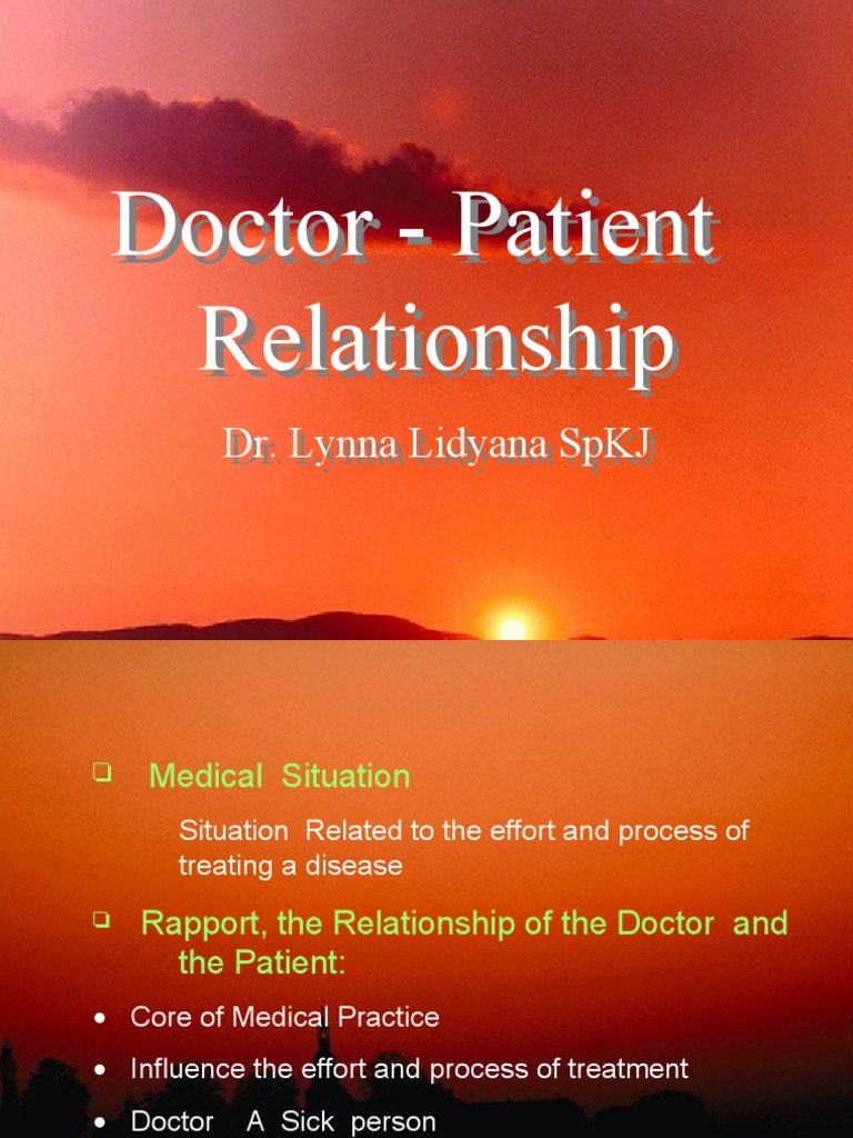 Enhancing Doctor-Patient Rapport | PDF | Health Care | Psychology