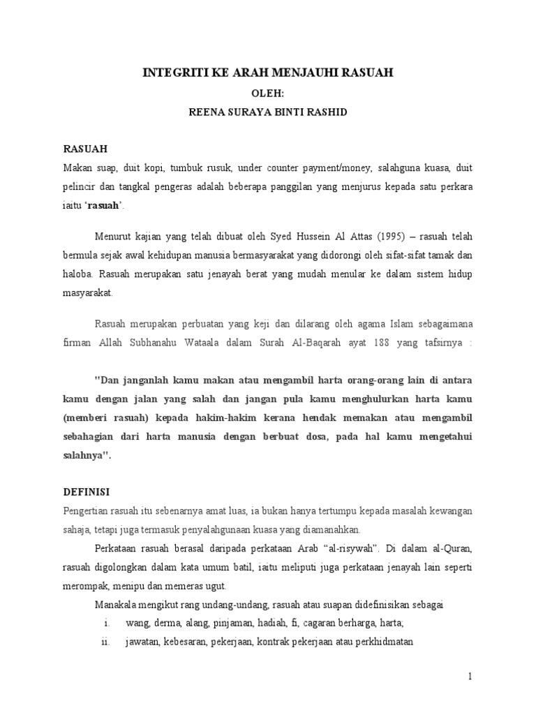 Panduan Menangani Rasuah dan Integriti | PDF | Ilmu Sosial