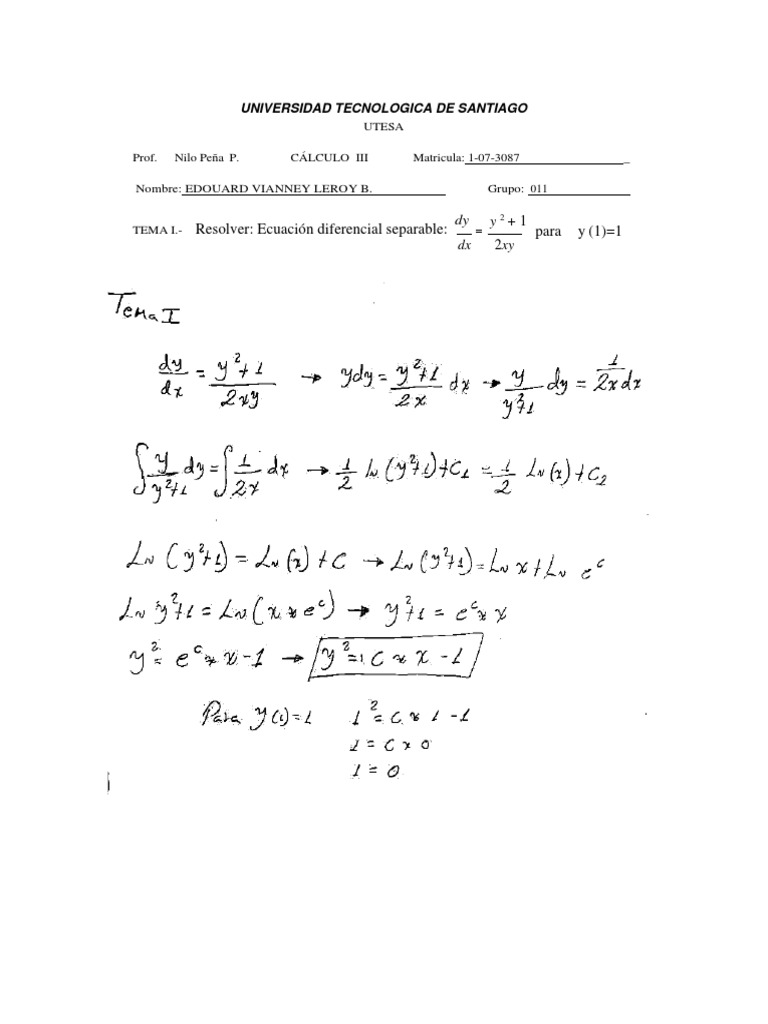Examen Segundo Parcial Calculo Iii G-011 | PDF
