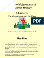 Managerial Economics & Business Strategy: The Organization of The Firm