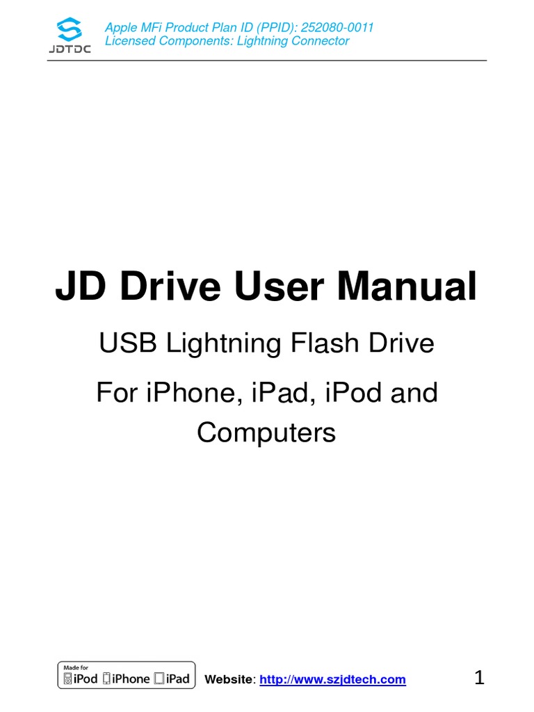 JD Drive User Manual | PDF | I Cloud | Ios