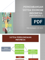 2-Perkembangan Sistem Ekonomi Indonesia