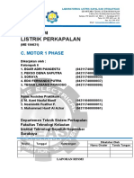 Laporan Motor 1 Fasa