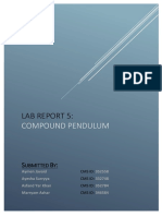 Lab Report 5:: Compound Pendulum