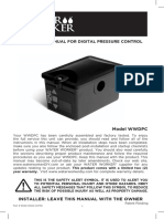 WaterWorker Digital Pressure Control WWDPC Operation Manual