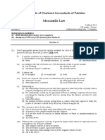 ICAP Mercantile Law Exam Guide