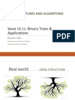 Data Structures and Algorithms: Binary Trees & Applications