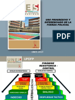 Uso progresivo y diferenciado de la fuerza policial