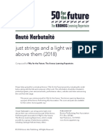 Onute Narbutaite: Just Strings and A Light Wind Above Them (2018)