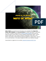 Mists of Myrkr Edge of The Empire Age of Rebellion Force and Destiny