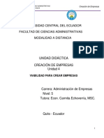 Unidad Didáctica Creación de Empresas Distancia UNIDAD 4