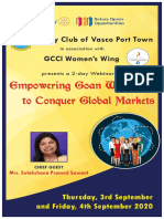 Empowering Goan Women Global Markets Webinar