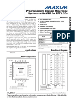 10-Bit, Programmable Gamma Reference Systems With MTP For TFT Lcds