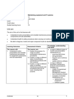 Level 3 Unit 14 Maintaining Equipment and It Systems