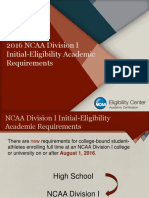 NCAA High School IE Standards