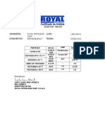 Certificado de Análisis Base Oil Base Oil 300 GII Muestra Laboratorio