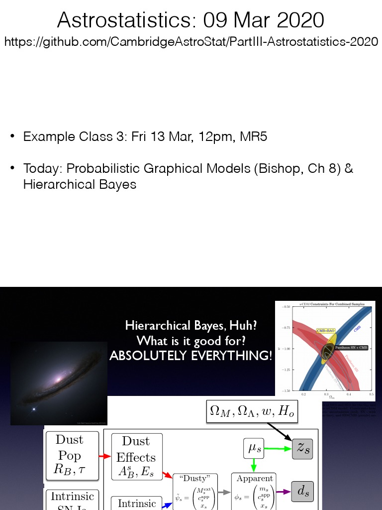 Astrostatistics: 09 Mar 2020 | PDF | Bayesian Network | Statistical Theory