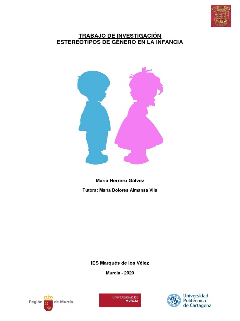 Estereotipos de Género en la Infancia | PDF | Hombre | Género