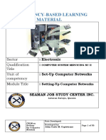 Competency-Based Learning Material:: Electronic:: Set-Up Computer Networks: Seaman Job Study Center Inc