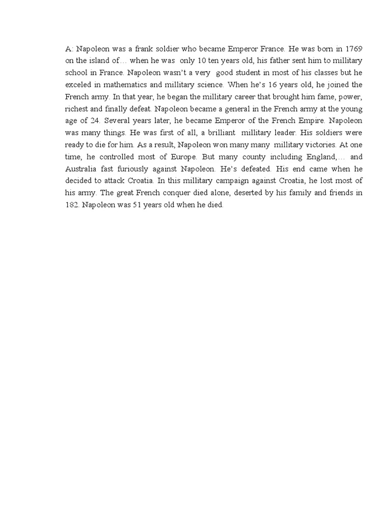 Napoleon: Rise and Fall of an Emperor | PDF | History