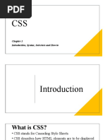 CSS Chapter 1