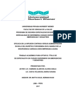 Eficacia de Infusion Continua Del Diuretico Furosemida.