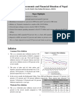 Current Macroeconomic and Financial Situation English Based On Six Months Data 2020.21 1