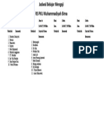 Jadwal Mengaji