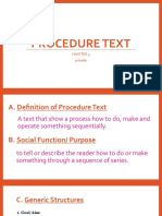 Procedure Text: 9 Grade