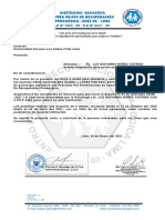 Carta de Aceptacion para Practicas Pre Profesionales VEGA y LOPEZ