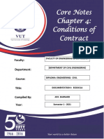 4 CHAPTER 4 DOCUMENTATION I - ECDOC1A - CONDITIONS OF CONTRACT - 1st SEMESTER 2020